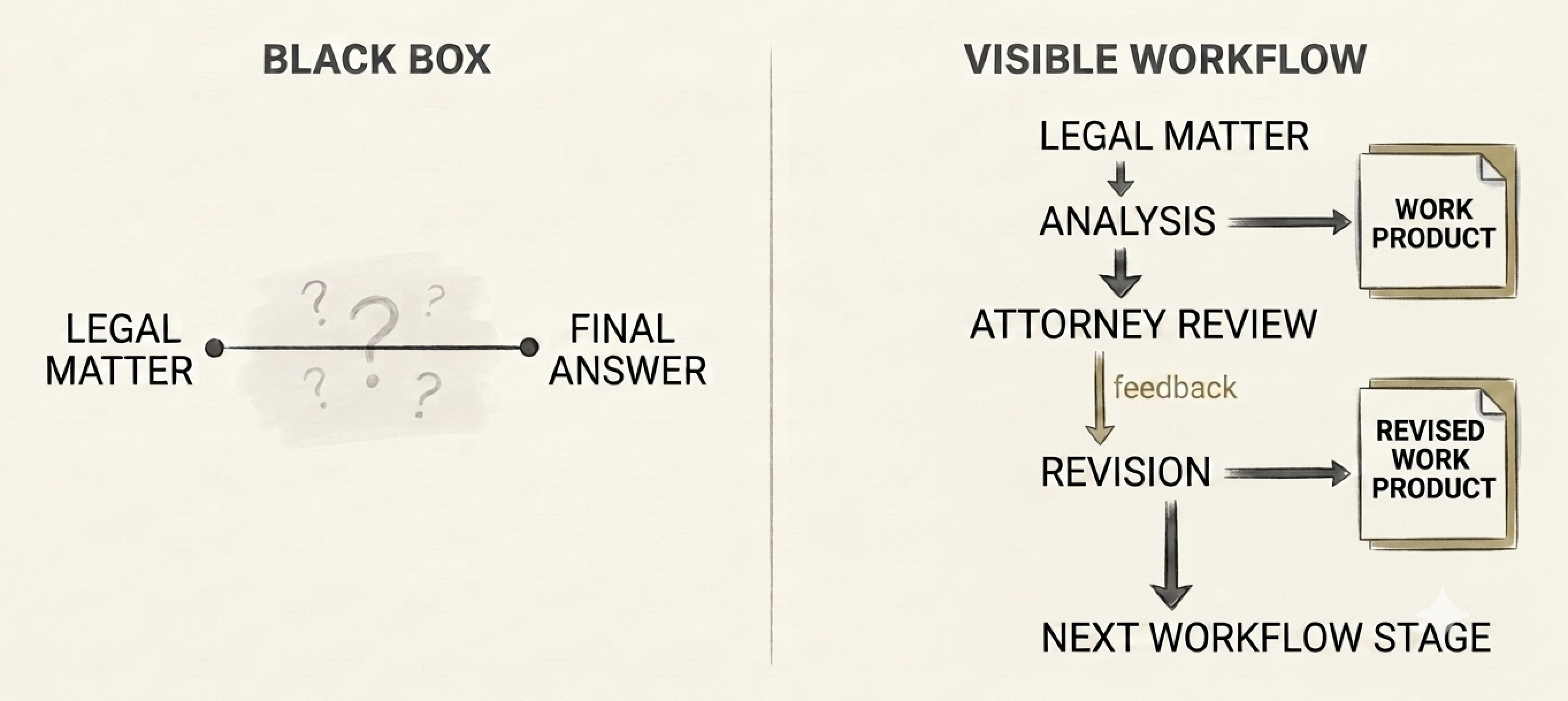 Intermediate Work Products Make the Workflow Visible